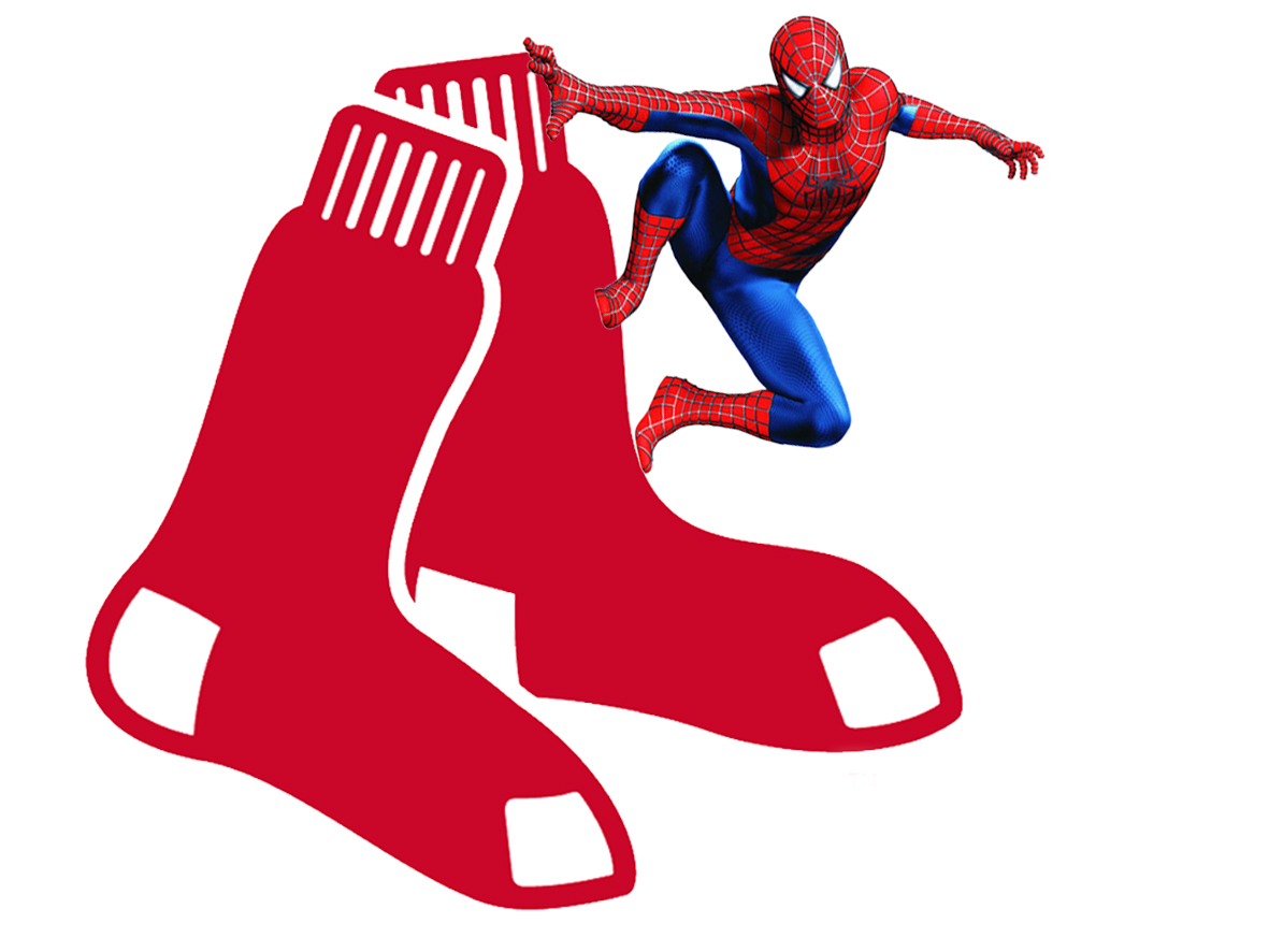 Boston Red Sox Spider Man Logo vinyl decal